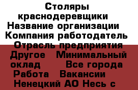 Столяры-краснодеревщики › Название организации ­ Компания-работодатель › Отрасль предприятия ­ Другое › Минимальный оклад ­ 1 - Все города Работа » Вакансии   . Ненецкий АО,Несь с.